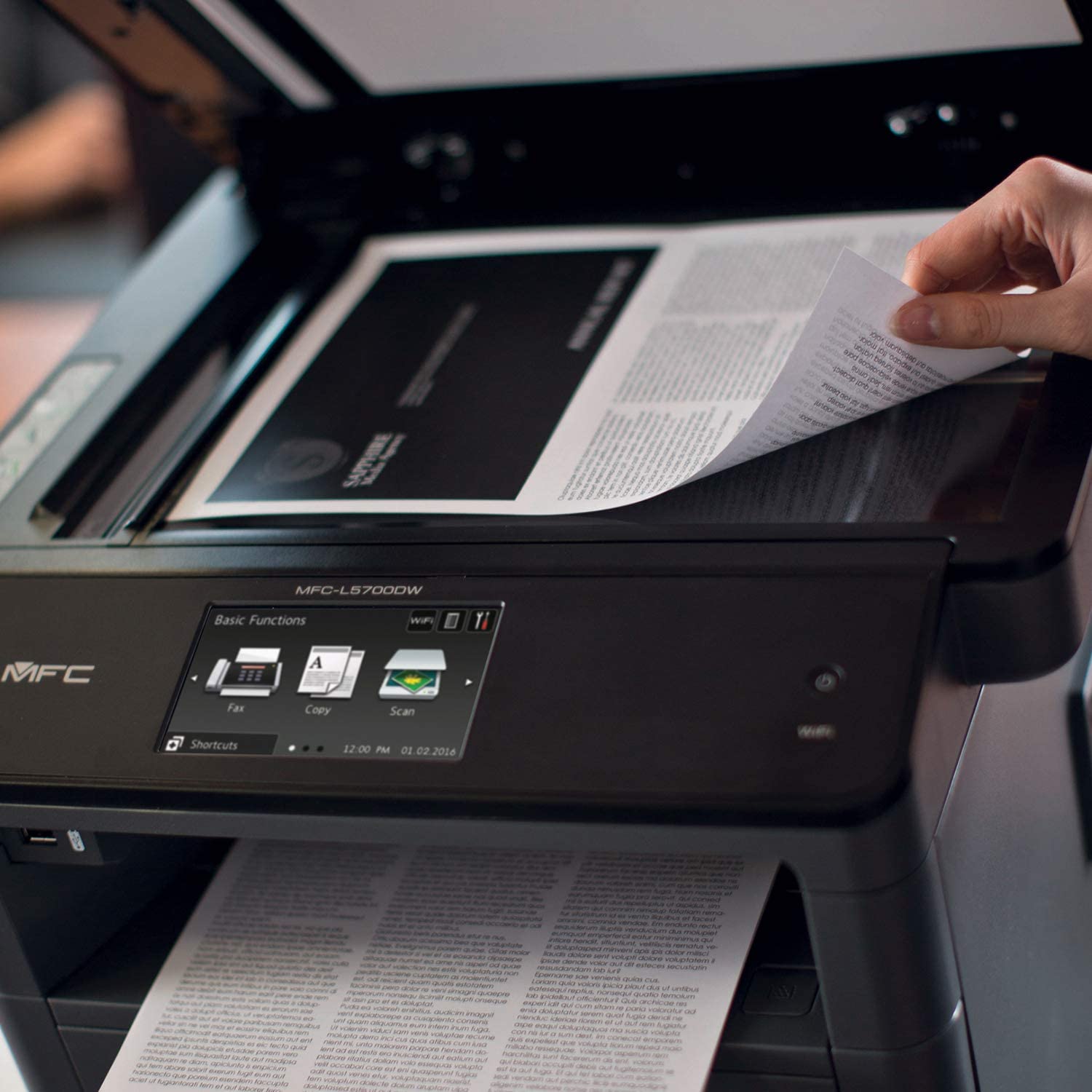 Brother Monochrome Laser Multifunction All-in-One Printer, MFC-L5700DW, Flexible Network Connectivity, Mobile Printing & Scanning, Duplex Printing,  Dash Replenishment Ready, Black - Image 6
